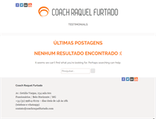 Tablet Screenshot of coachraquelfurtado.com